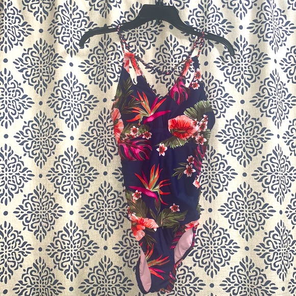 Kona Sol NWT Tropical One Piece Swimsuit - Picture 3 of 6